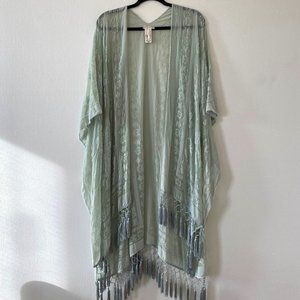 Free People Nightbird Burnout Kimono